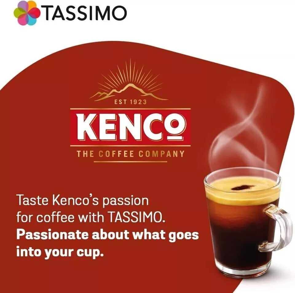 Tassimo Kenco Americano Grande XL Coffee Pods 16 Count Pack of 5 Total 80 Drinks